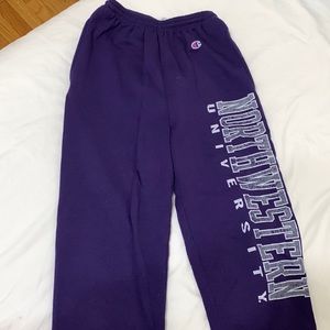 Purple Northwestern Joggers